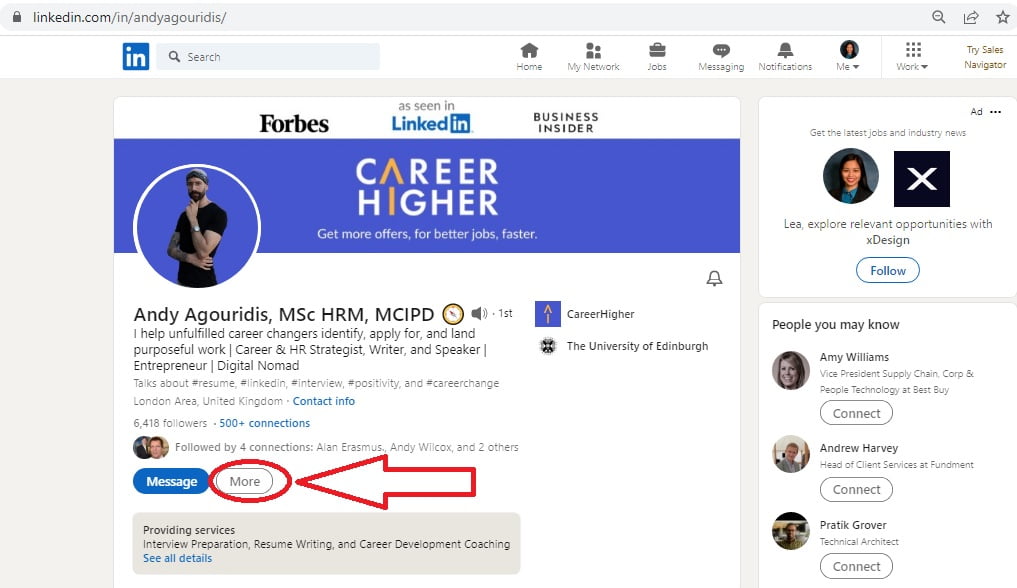 How To Download Resume From LinkedIn   Download Others Resumes From LinkedIn Step 3 